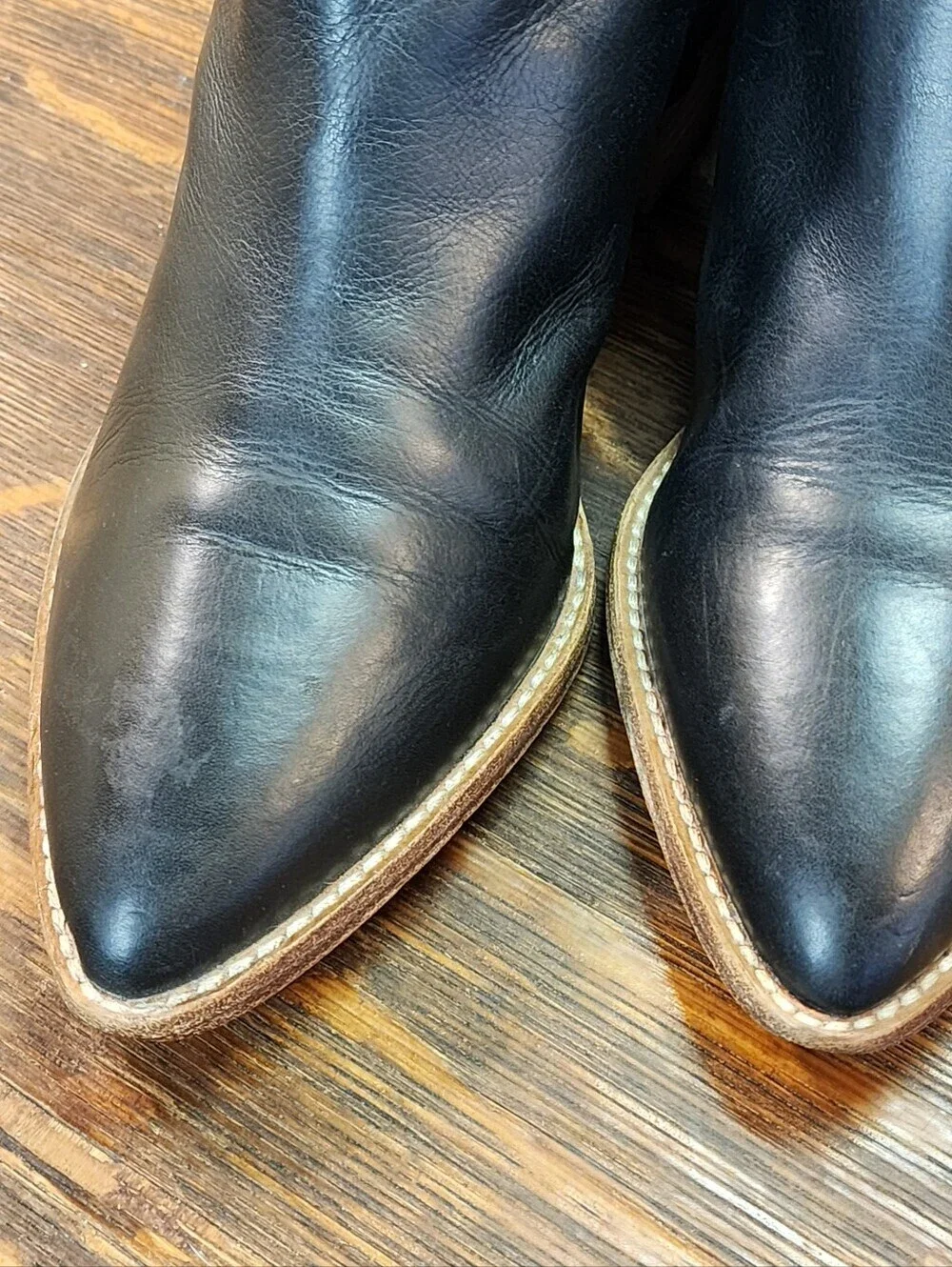 Madewell black leather